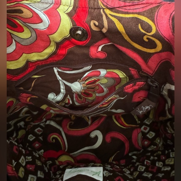 Vera Bradley Mandy Purse Tote Handbag Multicolor Puccini Pattern Retire 2008 - Picture 7 of 7